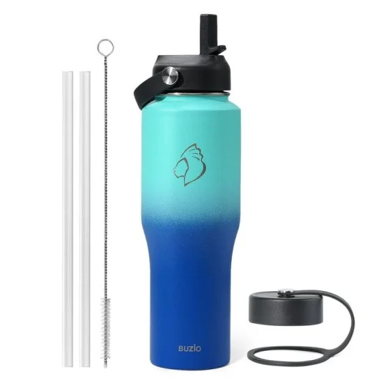Buzio Trophy Series Water Bottle for Car 1L - Caribbean Blue
